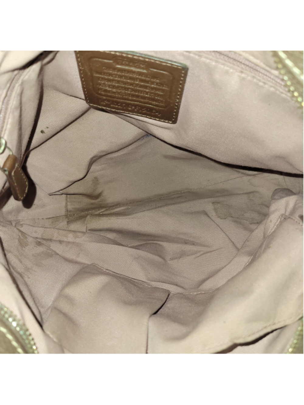 Coach F15064 Women's Brown Leather Duffle Hobo Convertible Shoulder Bag Purse - Picture 11 of 13